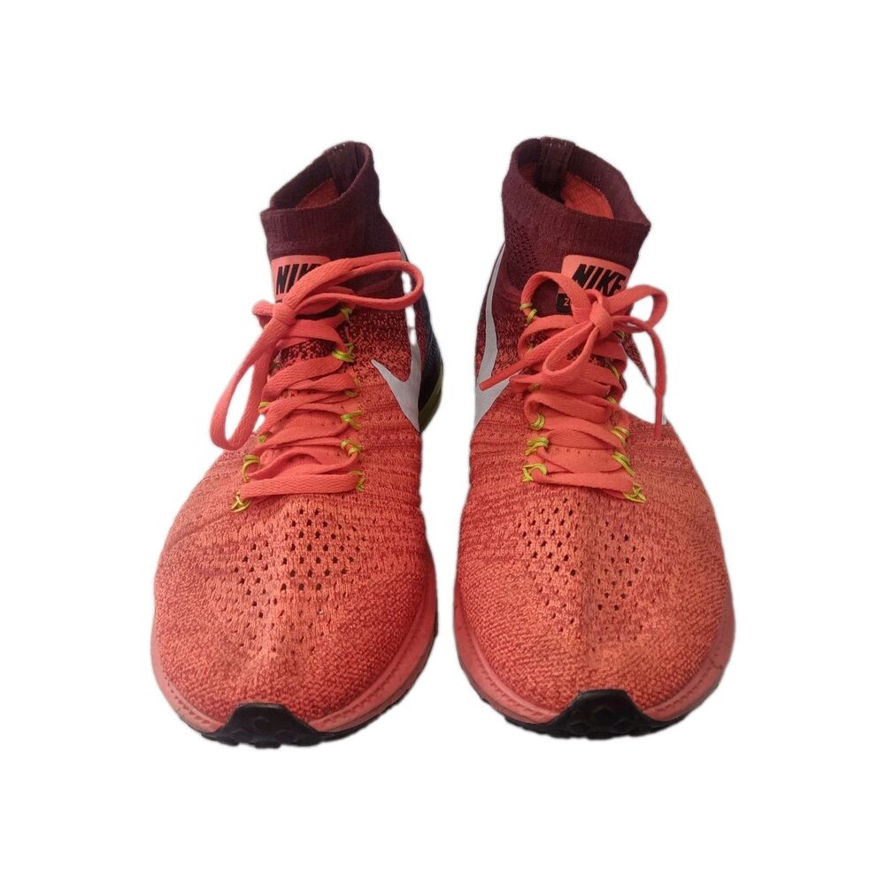 Nike Zoom All Out Flyknit Bright Crimson Red Running Shoes Womens Size 10